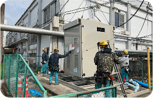 非常用電源の設置工事